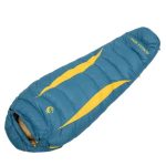 BOLSA DE DORMIR JUNGLE KING de pluma, color celeste